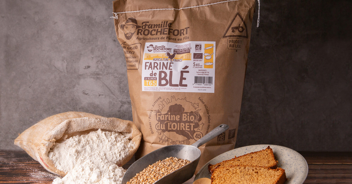 Farine de blé bio T65 (blanche) 5 kg