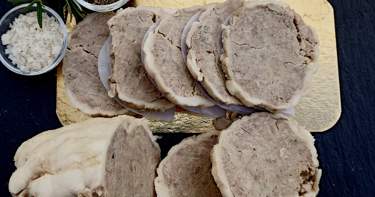 Galantine au foie gras 150g Porc noir gascon