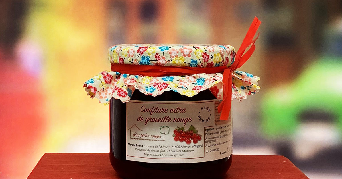 Confiture Extra De Groseille Rouge Épépinée