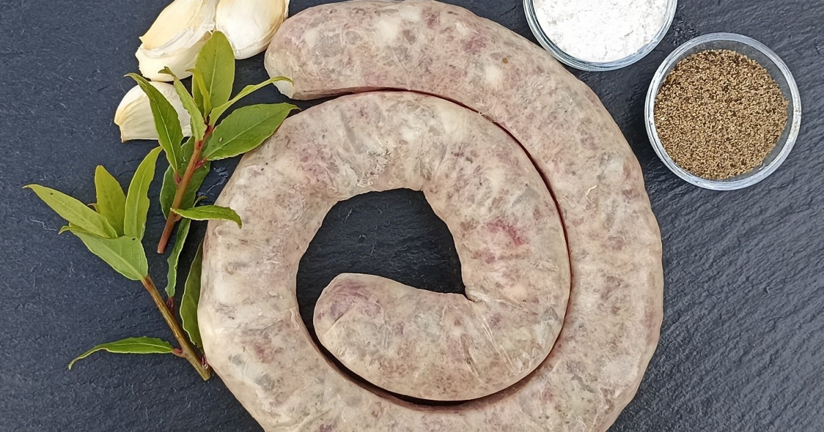 Saucisse de couenne 400g - porc noir gascon