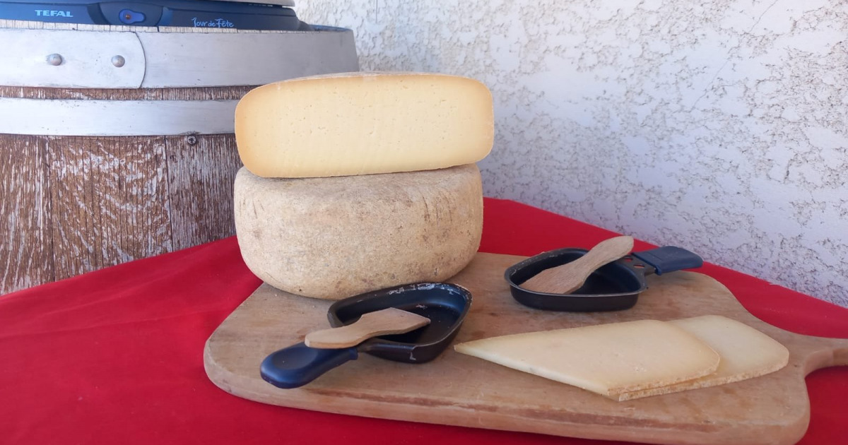 1/2 meule de fromage à raclette nature