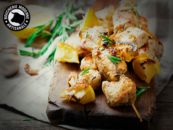 Brochette de poulet thym - citron main image 0