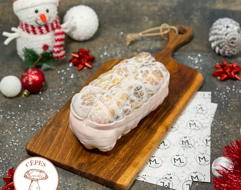 [Précommande] Rôti de Pintade Fermière farci aux Cèpes - 1kg