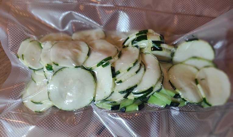 Courgette sous-vide (rondelle) - 500 g