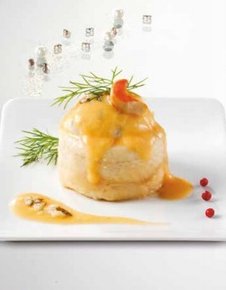 Turban de sole tropicale sauce crème de Whisky