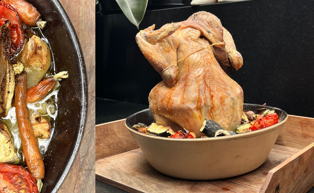 Moule Poule en terre cuite pour la recette du Lamala
