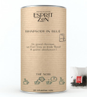 Esprit Zen - Thé Noir "Rhapsody in blue" - bergamote - fleurs bleues - Boite de 20 Infusettes