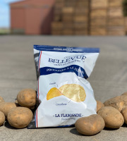 Chips Bellevue - Chips fermières au sel de l'île de Ré - LA FLAMANDE - 10x150g