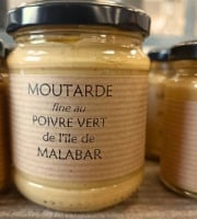 Mam'zelle Liberté et Piments et Moutardes du Périgord - Moutarde fine au poivre vert de l'Ile de Malabar 200g