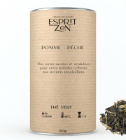 Esprit Zen - Thé Vert "Pomme Pêche" - pomme - pêche - Boite 100g