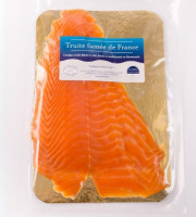 Saumon de France - Truite élevée en mer fumée - 4 Tranches 160 g