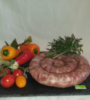 La Ferme du Montet - [SURGELÉ]- BARBECUE -   Saucisse de Porc Noir Gascon - 470 g à 500g