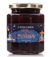 L'Epicurien - Confiture Noël en Provence - Figues, Orange, Noix et Marc de Raisin - 320g