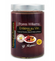 Conserves Guintrand - Poires Williams Entières Au Vin AOP Côtes du Ventoux - Y. Reynier - Bocal 580ml