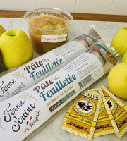 Ferme Sereine en Périgord - Kit - 2 Tartes aux Pommes - Pâtes Feuilletées