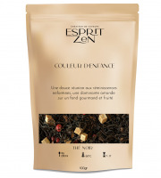 Esprit Zen - Thé Noir "Couleur d'enfance" - cacao - vanille - amande - Sachet 100g