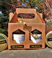 La Truite du Mézenc - Coffret cadeau miel 2 pots de 250g - 500g