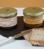 Ferme du Bois de Boulle - Un pâté de lapin et un pâté de lapin au foie gras