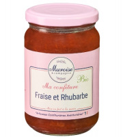 Muroise et Compagnie - Confiture de Fraise et Rhubarbe Bio - 350 gr