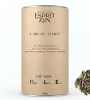 Esprit Zen - Thé Vert "L'Air du Temps" -  papaye - fraise - cerise - Boite 100g