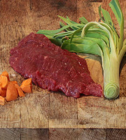 Nature viande - Domaine de la Coutancie - Colis bœuf & veau limousin BIO  : Steaks de bœuf extra 1kg / escalopes de veau 1kg