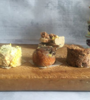 Ferme de Pleinefage - Trio de terrines autour du canard : foie gras, rillettes et figue farcie