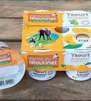 Ferme du Moulinet - Yaourt fermier 4*125g brassé aux abricots (9%)