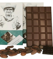 Chaloin Chocolats - Tablette de chocolat noir grué de cacao 110g