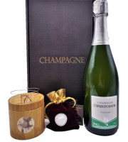 Le safran - l'or rouge des Ardennes - Coffret de Noel "Champagne, Safran Et Bracelet"