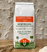 Ferme du Chat Blanc - Farine Fine de Blé T55-65 Bio - 1kg