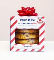 Pierre & Tim Cookies - Boîte de 5 cookies édition de Noël