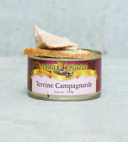 Ferme de Pleinefage - Terrine campagnarde porc et foie gras de canard - pot de 140g