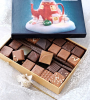 Philippe Segond MOF Pâtissier-Confiseur - Coffret cadeau Assortiment de chocolats de Noël 220g