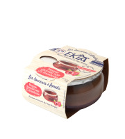 Bastidarra – Ekia - Mousse au chocolat noir sur lit de framboise X8 pots