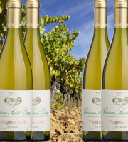 Château Saint Estève d'Uchaux - Viognier 100% Blanc Sec 2022 Anciennes Variétés AOP Côtes du Rhône  2x6 bouteilles