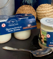 Ferme de La Tremblaye - Yaourt de vache Jersiaise Fermier à la Crème de Marron avec éclats x2