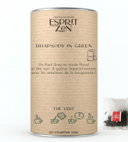 Esprit Zen - Thé Vert "Rhapsody in green" - bergamote - Boite de 20 Infusettes