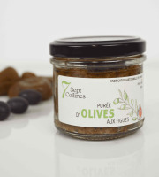 Sept Collines - Purée d'olives aux figues - 12 x 100 g