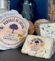 Ferme de La Tremblaye - Bleu Cendré Au Lait De Chèvre Portion 125g