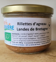 Le Pré de la Rivière - Rillettes d'agneau Landes de Bretagne