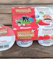 Ferme du Moulinet - Yaourt fermier 4*125g brassé aux fraises (9%)