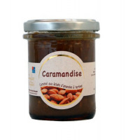 Les amandes et olives du Mont Bouquet - Caramandise 200 g - Pâte à tartiner caramel et amandes