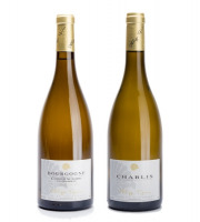 Domaine Tupinier Philippe - Lot De 2 Vins Blancs : Chablis AOC et Côte D'Auxerre Blanc - 2 Bouteilles De 75 Cl
