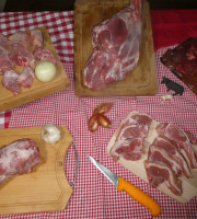Ferme Guillaumont - Demi-agneau race Romane avec merguez et chipolatas - 9,9kg