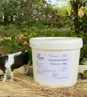 Lait Prairies du Boulonnais - Yaourt fermier nature brassé au lait entier Seau 5kg*2