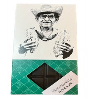 Chaloin Chocolats - Tablette de chocolat noir à la pâte d'amandes 110g