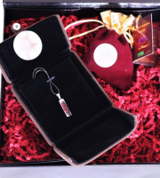 Le safran - l'or rouge des Ardennes - Coffret Cadeau de Noel : Collier "Safran Unique"