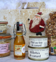 Ferme de Pleinefage - Offre CE : 100 coffrets Noël 100 % Périgord : Foie Gras, Noix, Anchaud, Canard, huile
