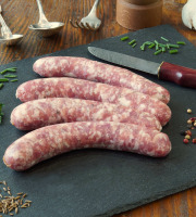 La Ferme du Chaudron - Saucisses de Porc BIO au Morbier - 500 g