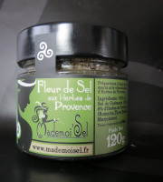 Le Panier à Poissons - Fleur De Sel Aux Herbes De Provence 120g, 100% Sel De Guérande
